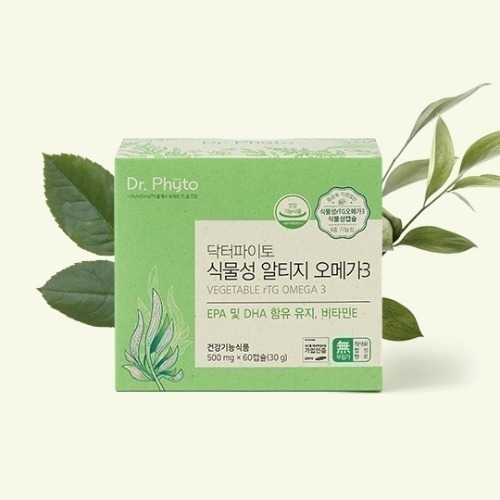 닥터파이토 초임계 식물성 알티지 오메가3 임산부 어린이 식물성캡슐 500mgX60캡슐